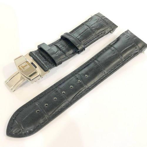 Black New Suitable 22mm Tissot Leather Watch Band