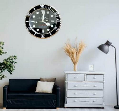 Black Luxurious Office & Home Decorated Stainless Steel Wall Clock
