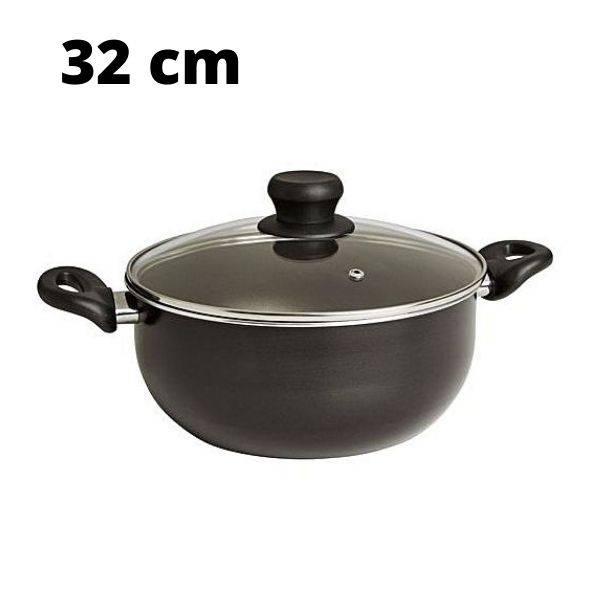 Kiam Non-Stick Casserole With Glass Lid 32cm