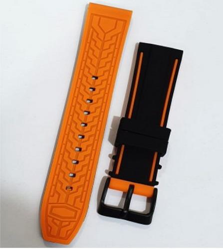 Black New Original Rubber Watch Strap