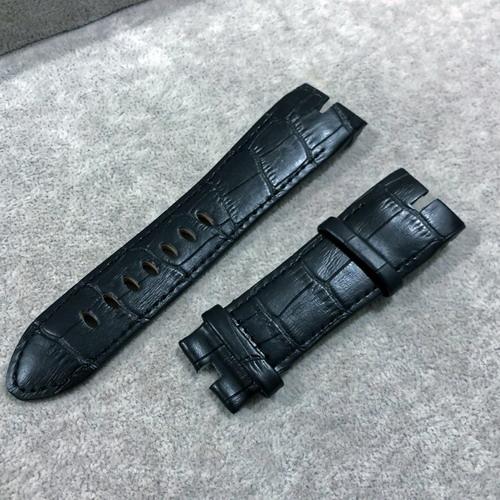 Black New Roger Dubuis Leather Watch Strap