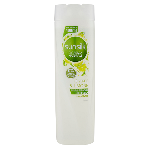 Sunsilk Natural Refill Shampoo Green Tea & Lemon 400 mL