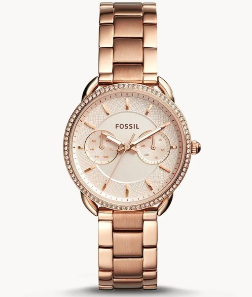 Fossil Tailor Multifunction Rose-Gold-Tone Stainless Steel Watch ES4264