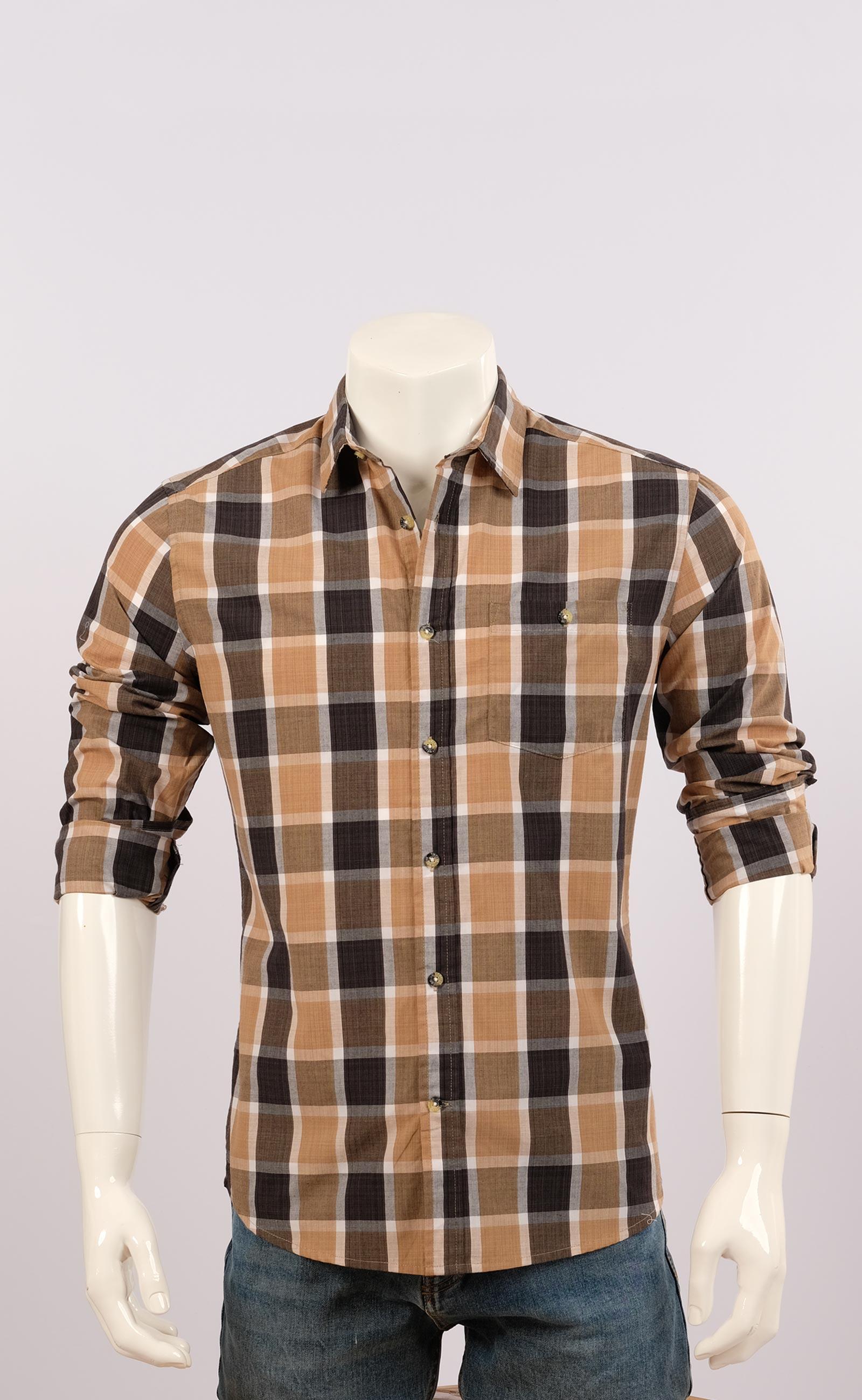 MENS CASUAL BEIGE SHIRT