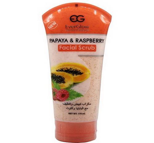 Everglow Papaya with Raspberry Facial Scrub 175ml