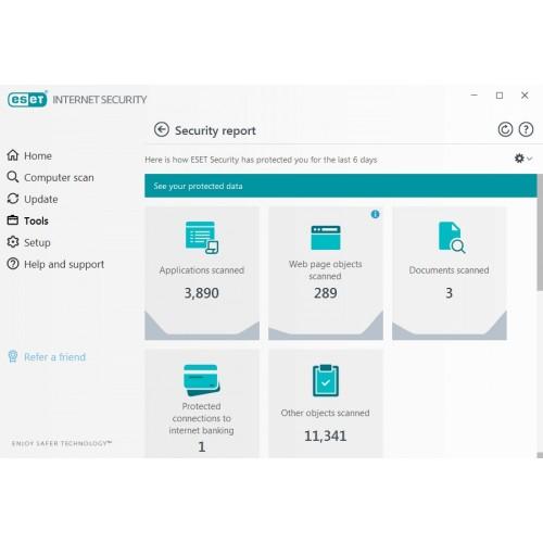 ESET Internet Security Antivirus For 2 User (2020 Edition)