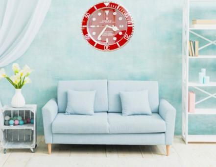 Red Luxurious Office & Home Decorated Wall Clock