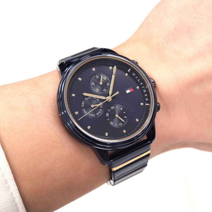 Tommy Hilfiger 1781893 Royal Blue Stainless Steel Chronograph Watch For Women - Royal Blue