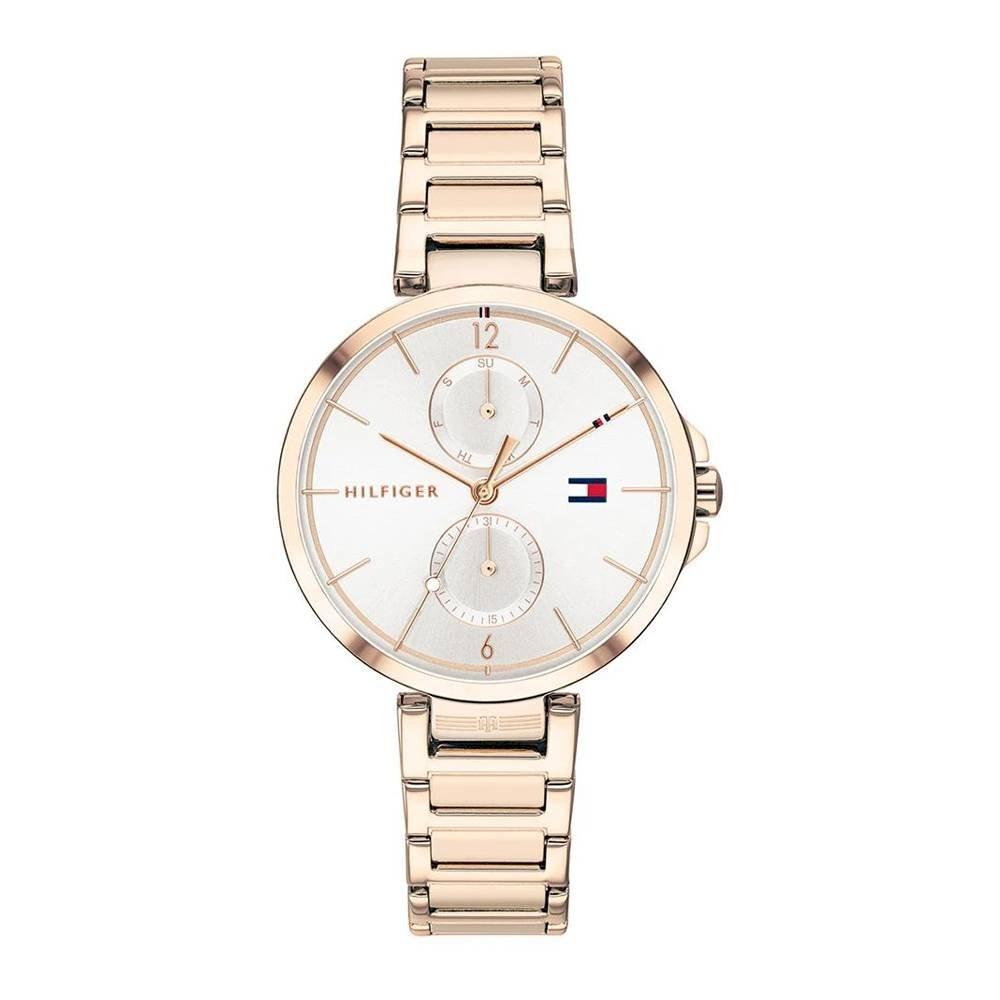 Tommy Hilfiger 1782124 RoseGold Stainless Steel Chronograph Watch For Women - White & RoseGold