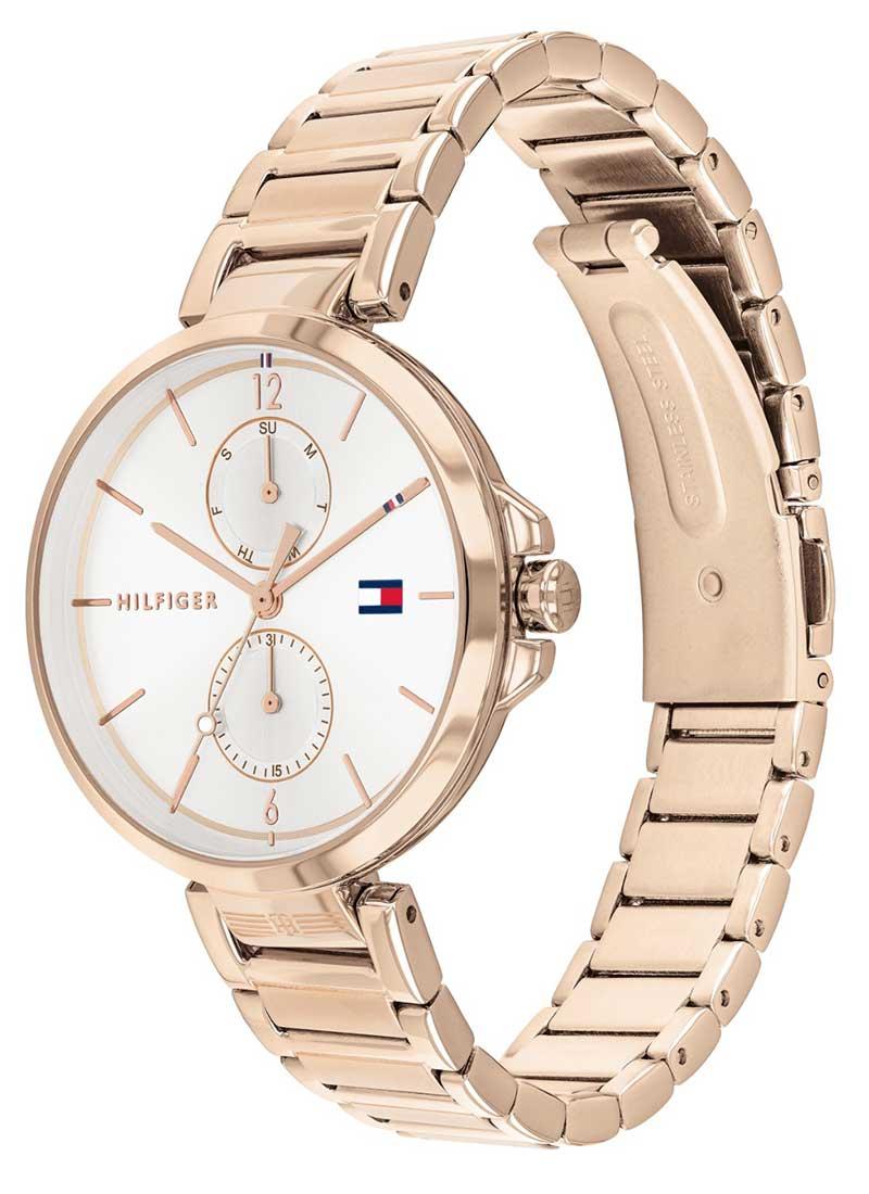 Tommy Hilfiger 1782124 RoseGold Stainless Steel Chronograph Watch For Women - White & RoseGold