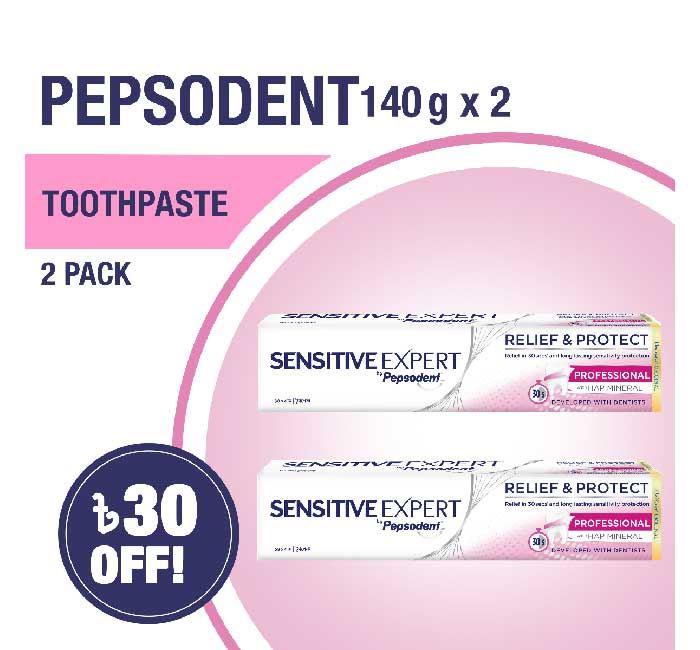 Pepsodent Toothpaste Sensitive Expert Proffesional 140g X2 Multipack