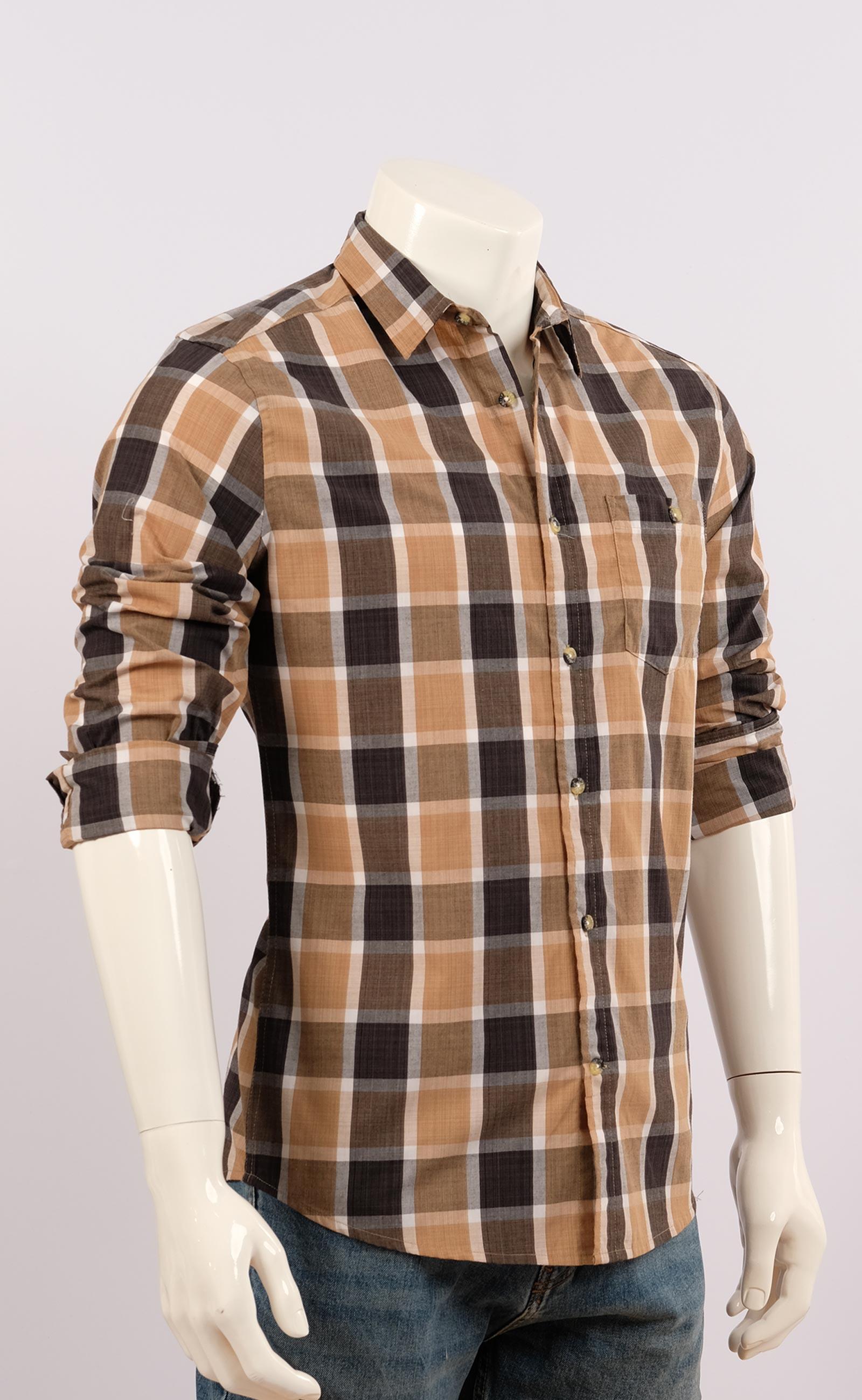 MENS CASUAL BEIGE SHIRT
