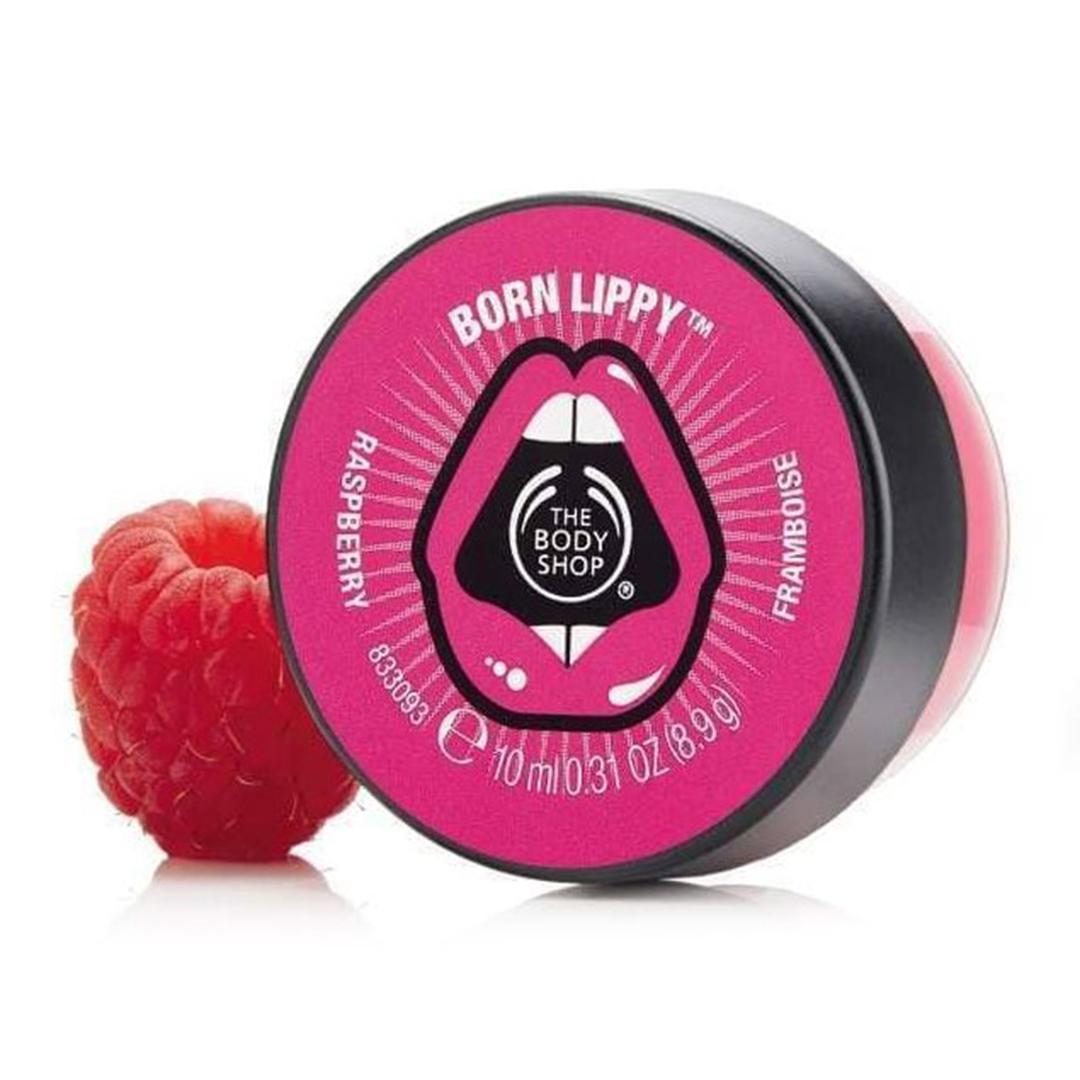 The Body Shop Born Lippy Pot Lip Balm Raspberry