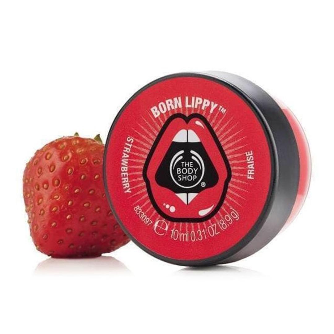 The Body Shop Born Lippy Pot Lip Balm Strawberry