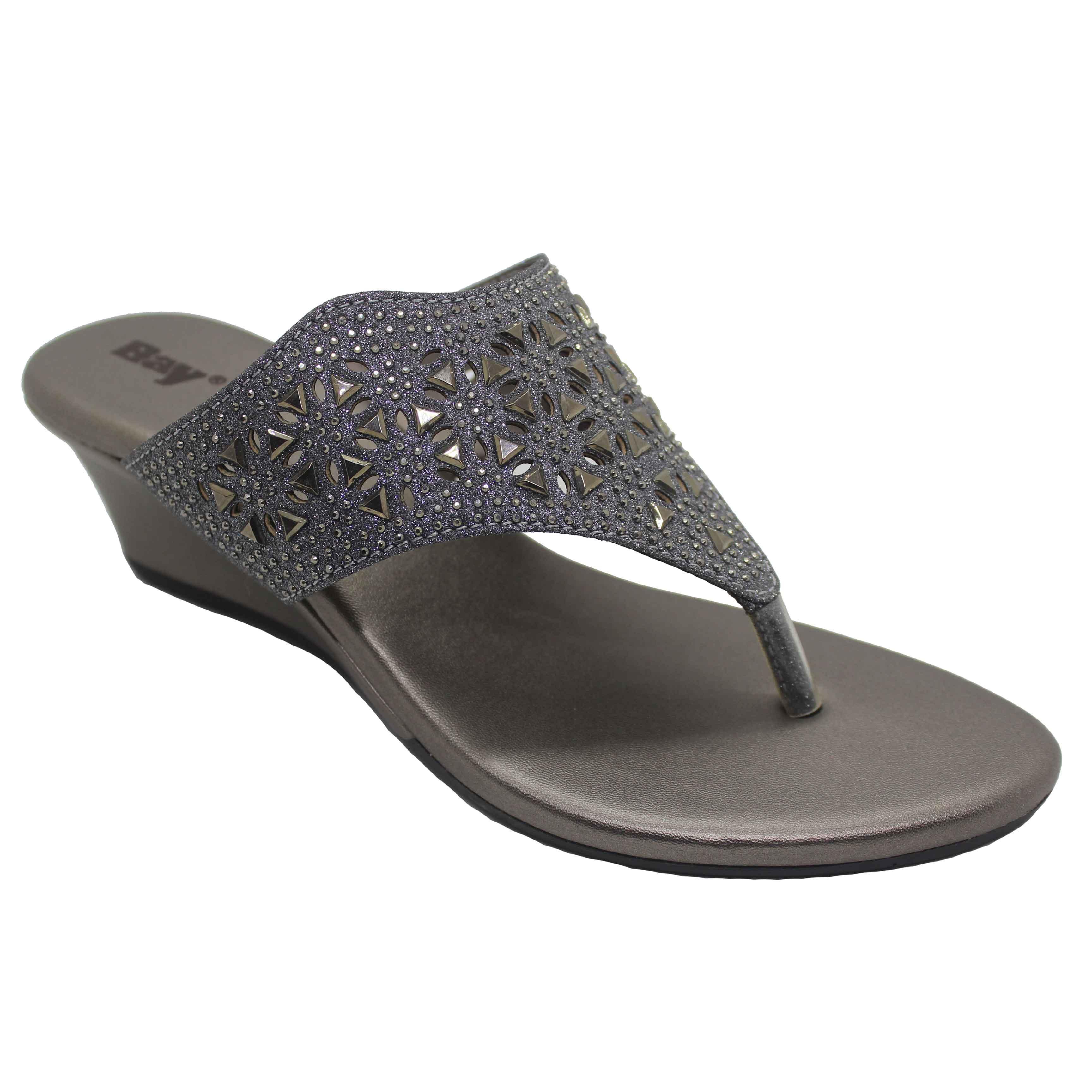 Bay Ladies Open Ash Flats Shoe