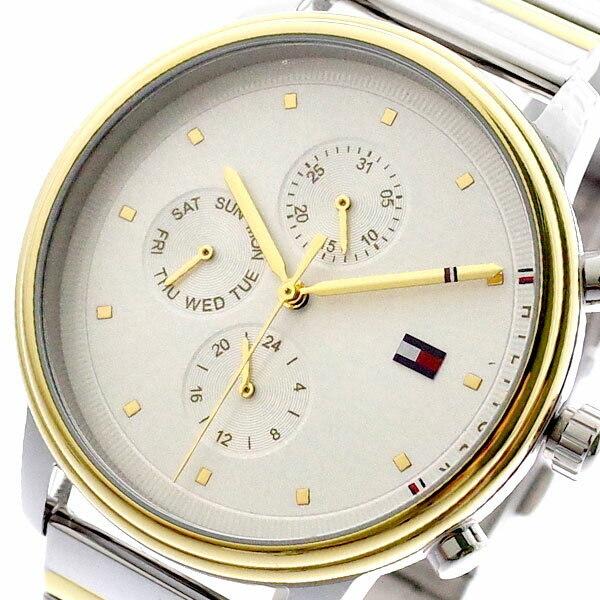 Tommy Hilfiger 1781904 Silver Stainless Steel Chronograph Watch For Women - White & Silver