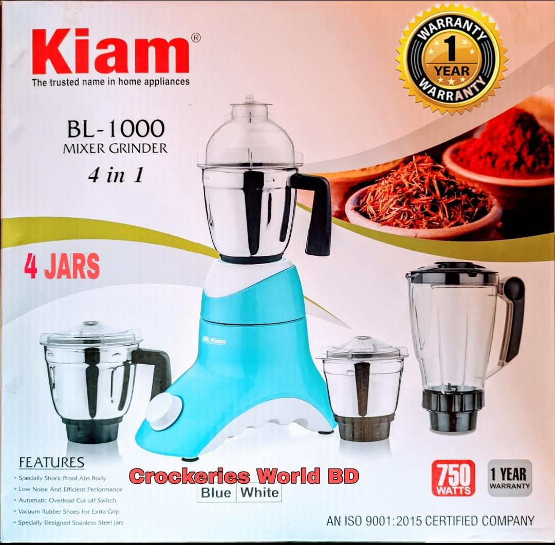 Kiam Mixer Blender-1000 (4 in 1) 750W