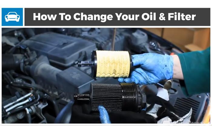 Car Engine Oil & Filter Change
