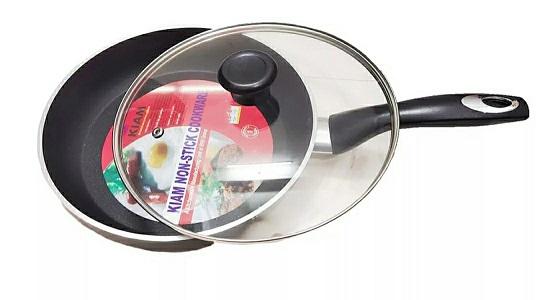 Kiam 28 Cm Non-Stick Frypan with Glass Lid