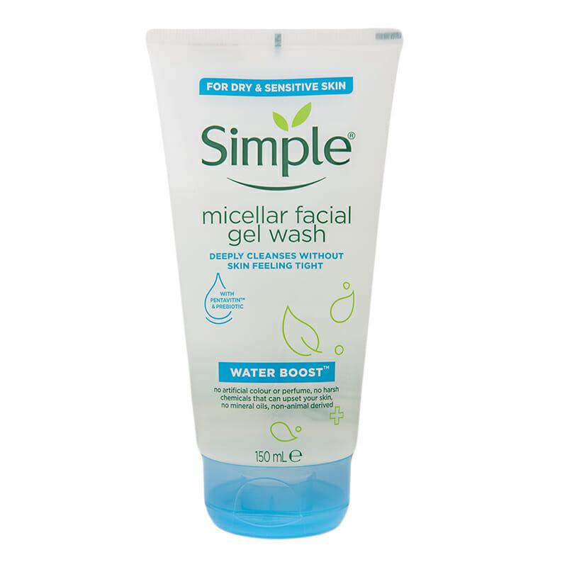 Simple Water Boost Micellar Facial Gel Wash  150ml
