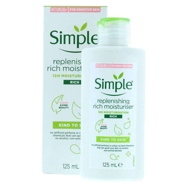 Simple Kind To Skin Replenishing Rich Moisturizer 125ml