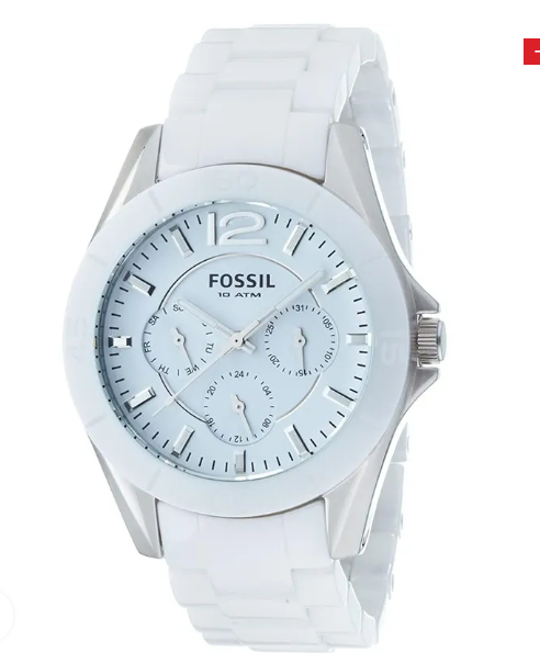 Fossil Analog White Dial Women's Watch-CE1002