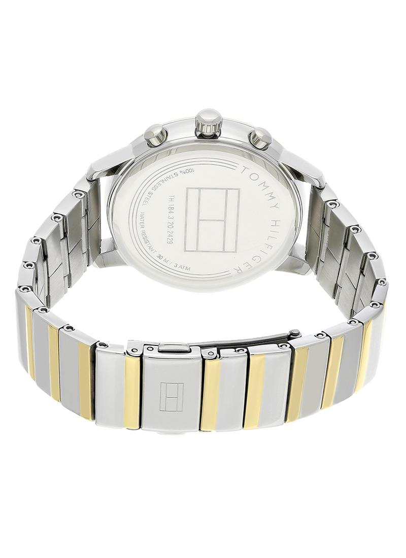 Tommy Hilfiger 1781904 Silver Stainless Steel Chronograph Watch For Women - White & Silver