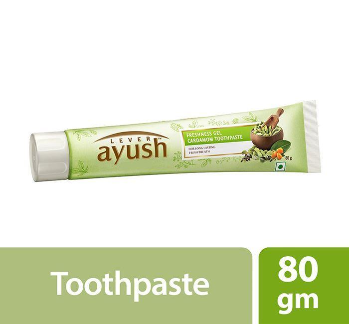 Lever Ayush Toothpaste Freshness gel Cardamom 80g
