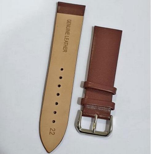 Chocolate Latest Genuine Leather 22 Mm Watch Strap