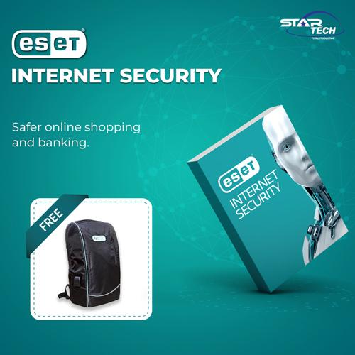 ESET Internet Security One User with Free Backpack