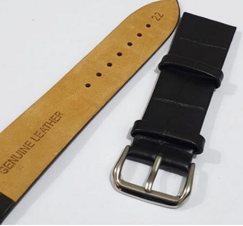Black New Genuine Original Leather Watch Strap