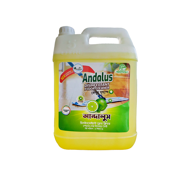 Andalus Disinfectant Floor Cleaner (Lemon) 5 Ltr