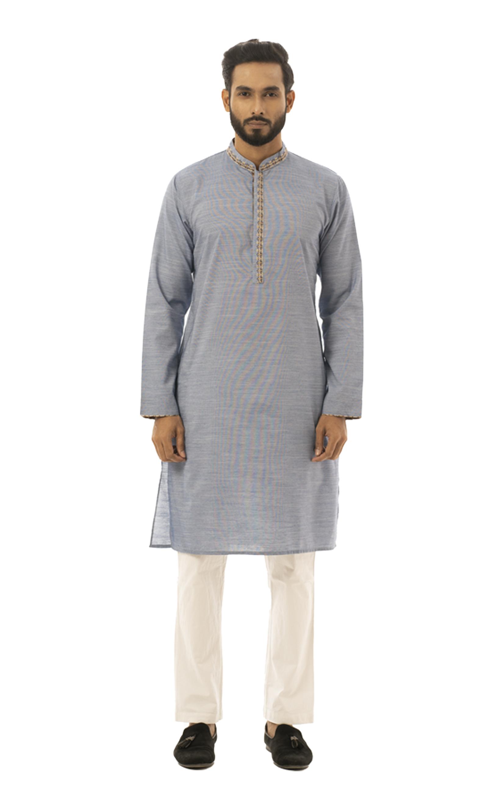 Mens Panjabi Blue
