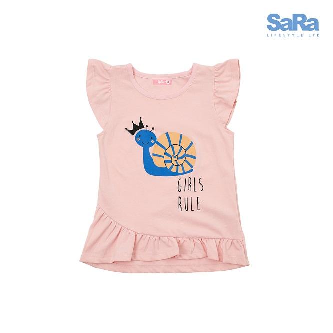 SaRa Girls Toddler Tops (GTSH22-Lt.Pink )