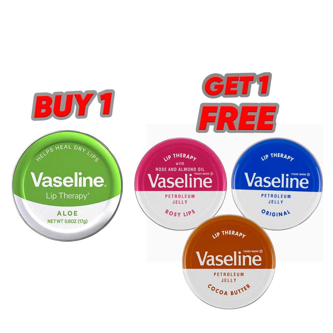 Vaseline Lip Therapy Aloe Vera (20gm) Buy 1 Get 1