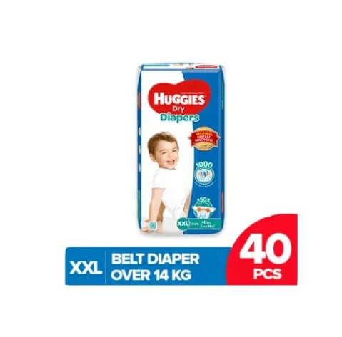 Huggies Dry Belt Diaper Extra Extra Large (Xxl)-40 Pcs (Over 14 Kg)