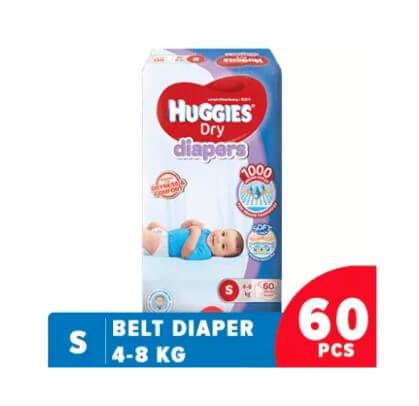 Huggies Dry Belt Diaper Small-60 Pcs (4-8 Kg)