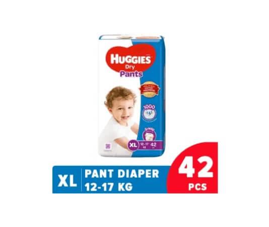Huggies Dry Pant Diaper Extra Large-42 Pcs (12-17 KG)