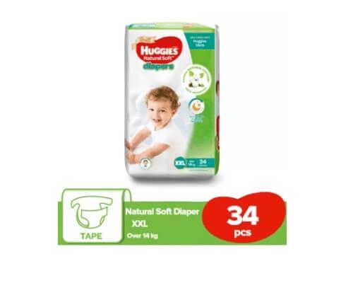 Huggies Ultra Belt Diaper Extra Extra Large (XXL) 34 Pcs (14+ Kg)
