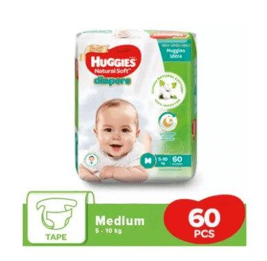 Huggies Ultra Belt Diaper Medium (M) 60 pcs (5-10 kg)