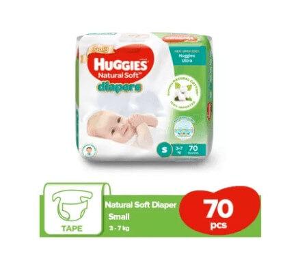 Huggies Ultra Belt Diaper Small (S) 70 pcs (3-7 kg)