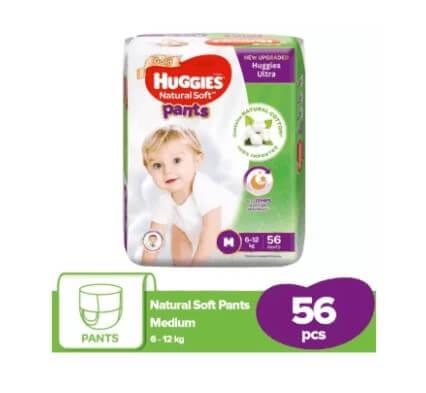 Huggies Ultra Pant Diaper Medium (M) 56 Pcs (6 - 12 Kg)