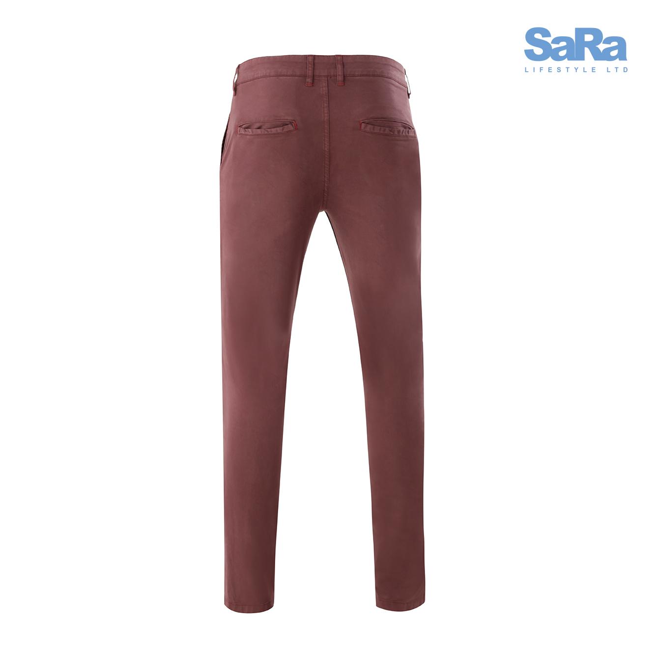 SaRa Men's  Chino Pant (MCHS202D-MaroonA )