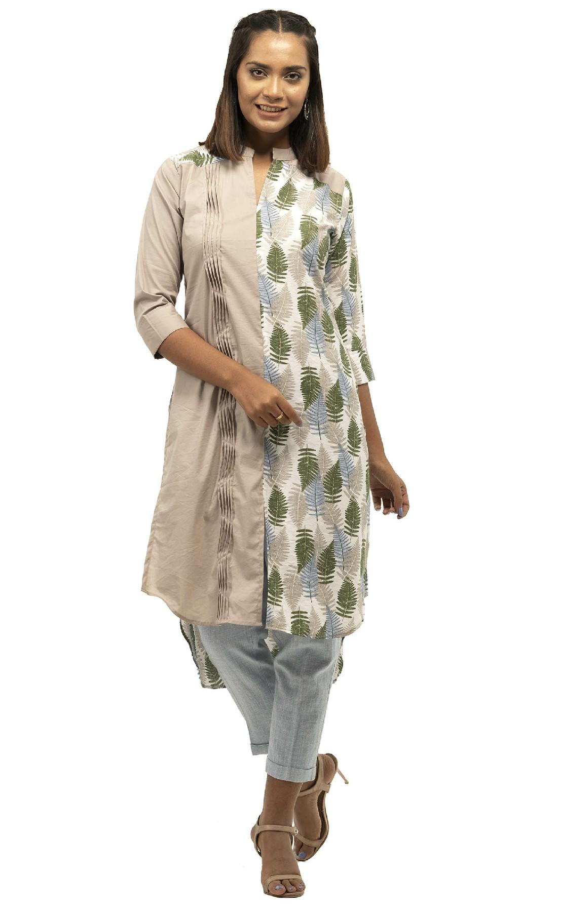 BEIGE LADIES KURTY