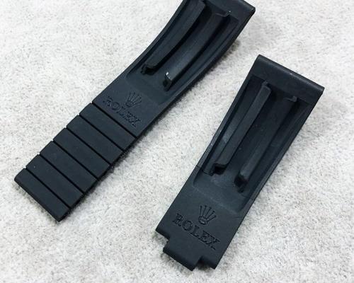 Black New Rolex Rubber Wrist Watch Band