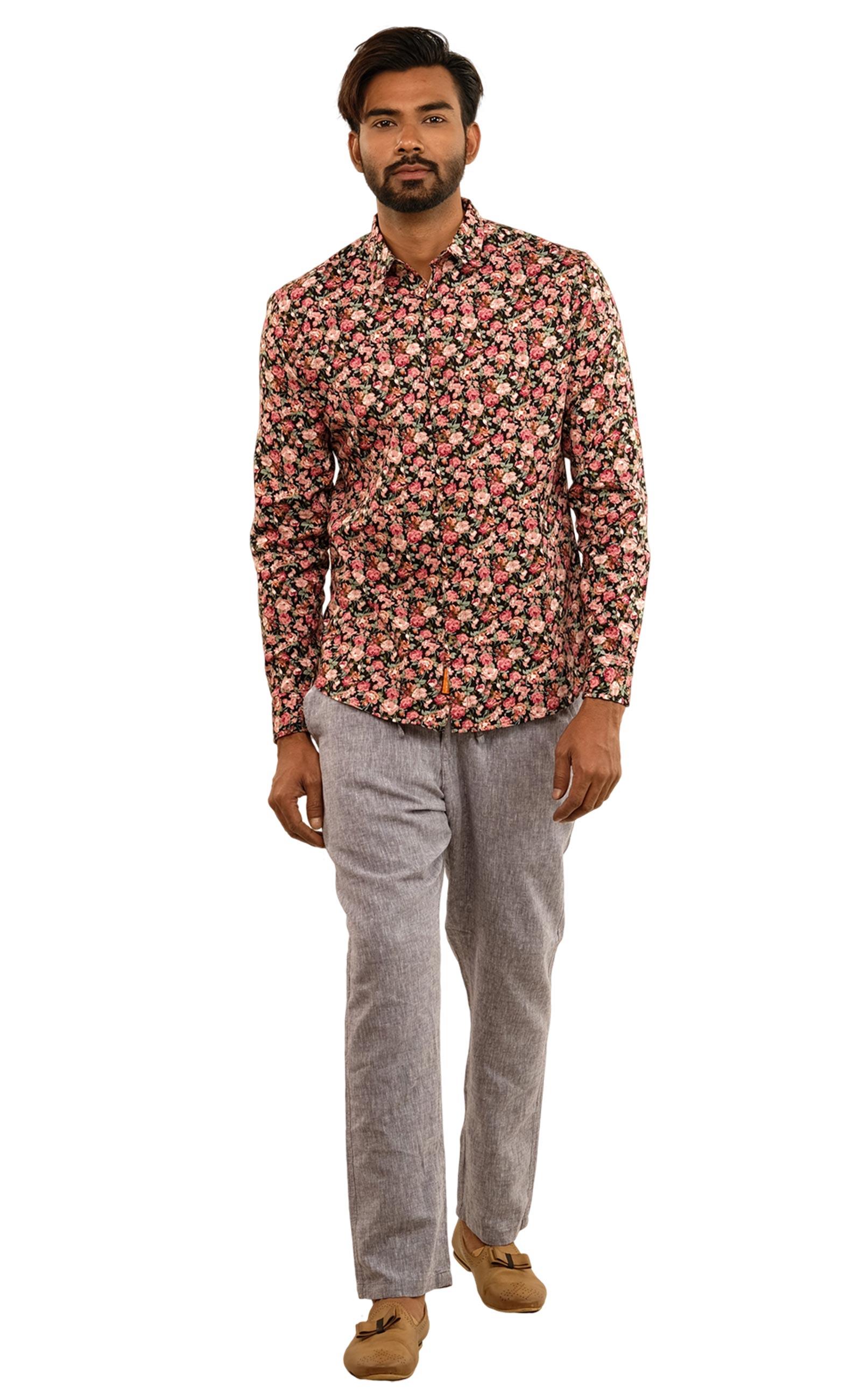 MENS CASUAL BLACK SHIRT