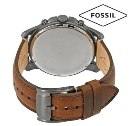 FOSSIL FS5214 Chronograph Grant Brown Dial Brown Band Leather Mens Watch