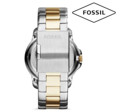 FOSSIL Cream Dial Two-Tone Band Stainless Steel Mens Watch-FS5026