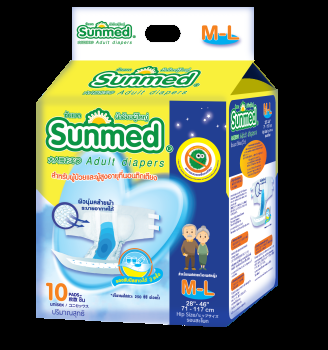 Sunmed Adult Diaper  M-L 10s (71-117cm)
