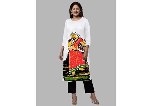 Unstitched White Kameez Piece